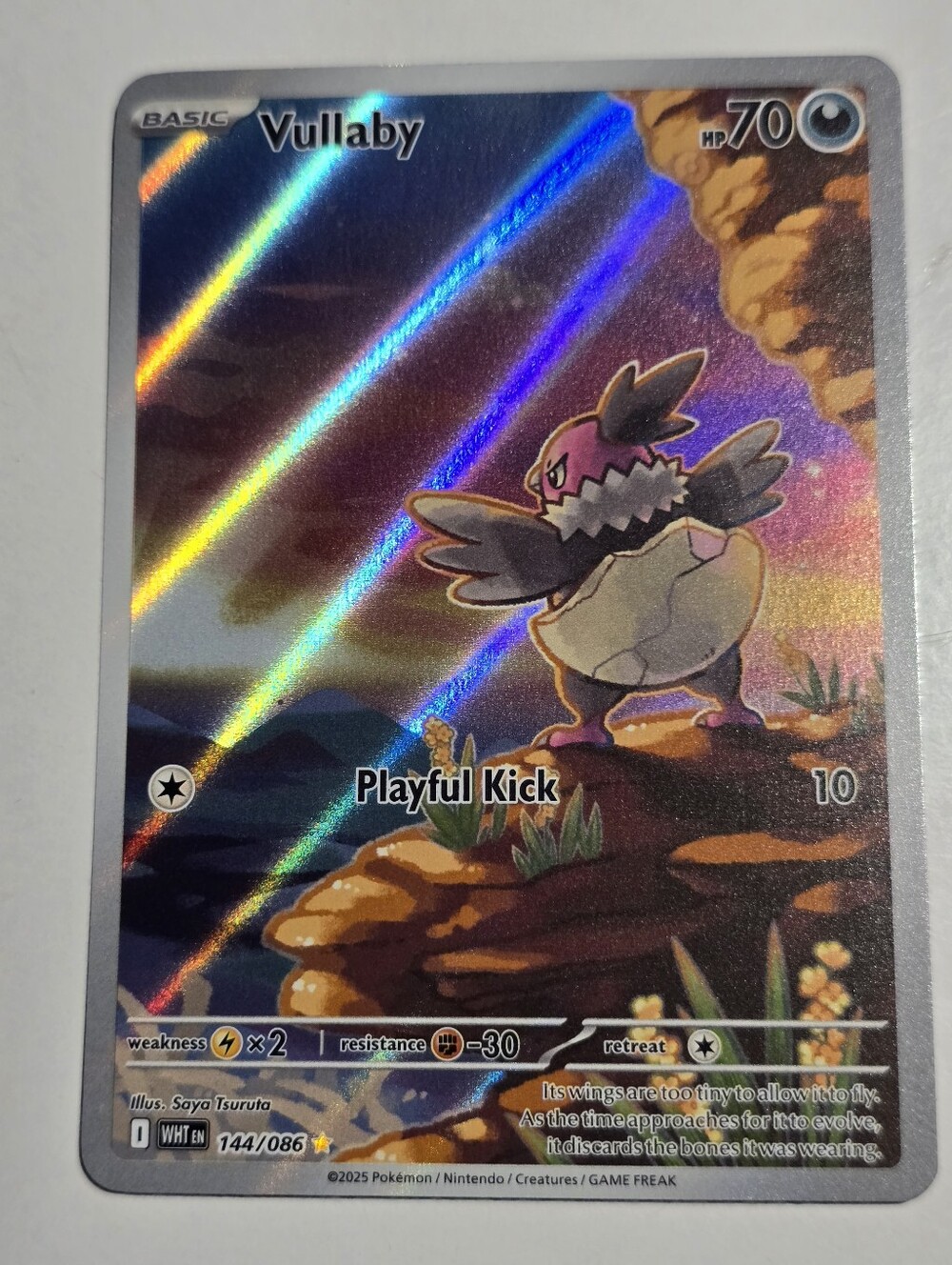 Pokemon Vullaby 144/086 White Flare Illustration Rare Art Rare Full Art NM